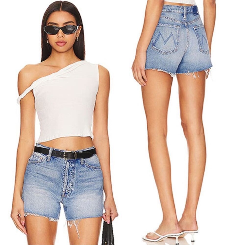 MOTHER Blue Denim Women's Shorts